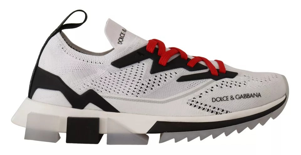 Dolce & Gabbana White SORRENTO Sport Stretch Men’s Sneakers