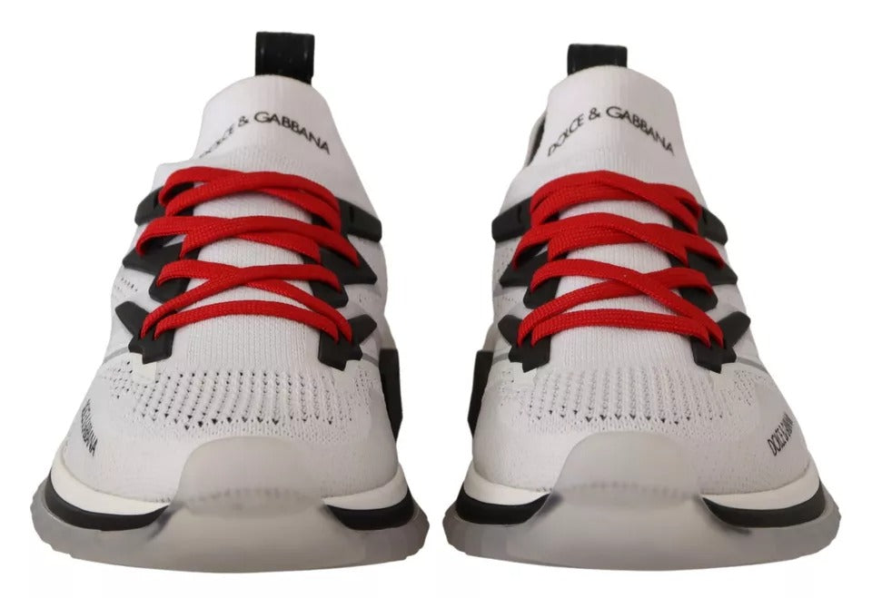 Dolce & Gabbana White SORRENTO Sport Stretch Men’s Sneakers