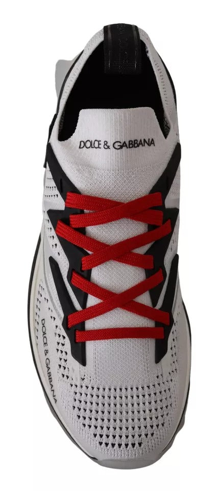 Dolce & Gabbana White SORRENTO Sport Stretch Men’s Sneakers