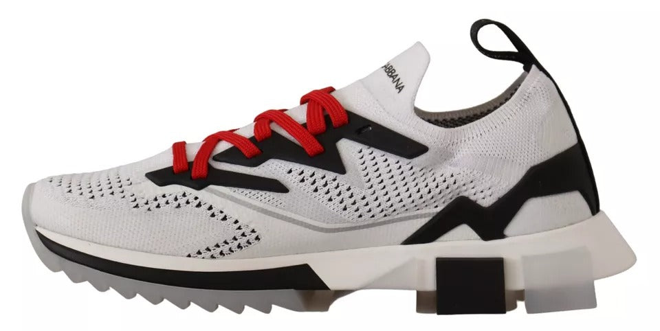 Dolce & Gabbana White SORRENTO Sport Stretch Men’s Sneakers