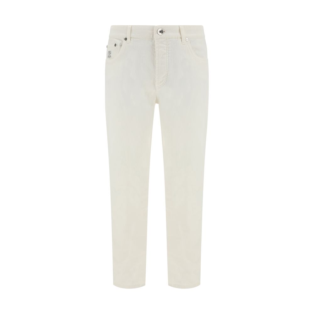 Brunello Cucinelli Jeans with Turn-Up Hem