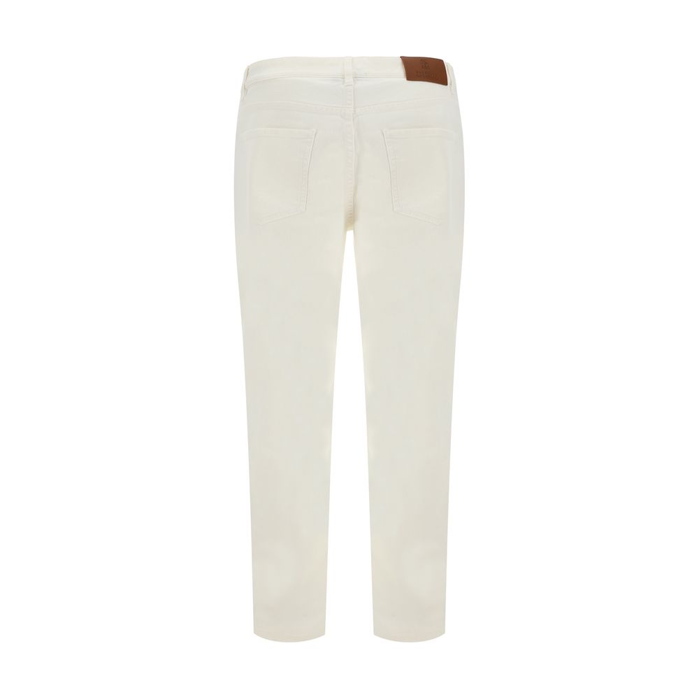 Brunello Cucinelli Jeans with Turn-Up Hem