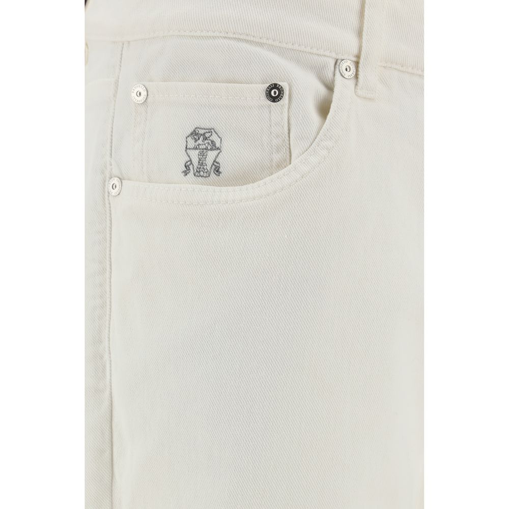Brunello Cucinelli Jeans with Turn-Up Hem