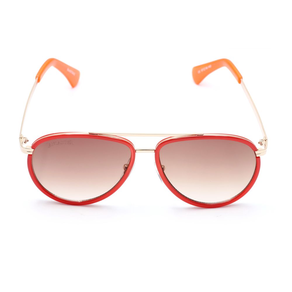 Lancaster Red Metal Sunglasses for Women – Stylish Oversized Frame