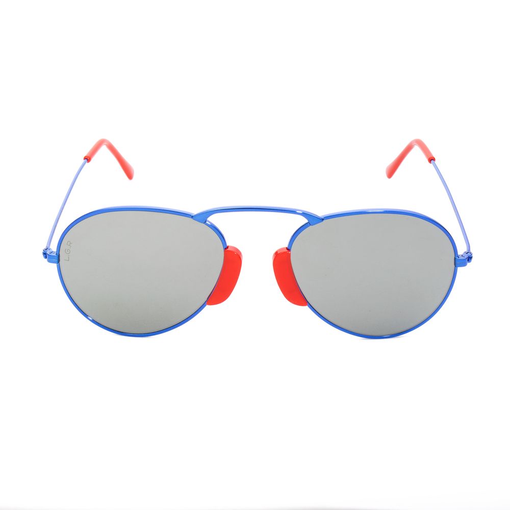 LGR Blue Metal Sunglasses – Stylish Unisex Frame, 54mm