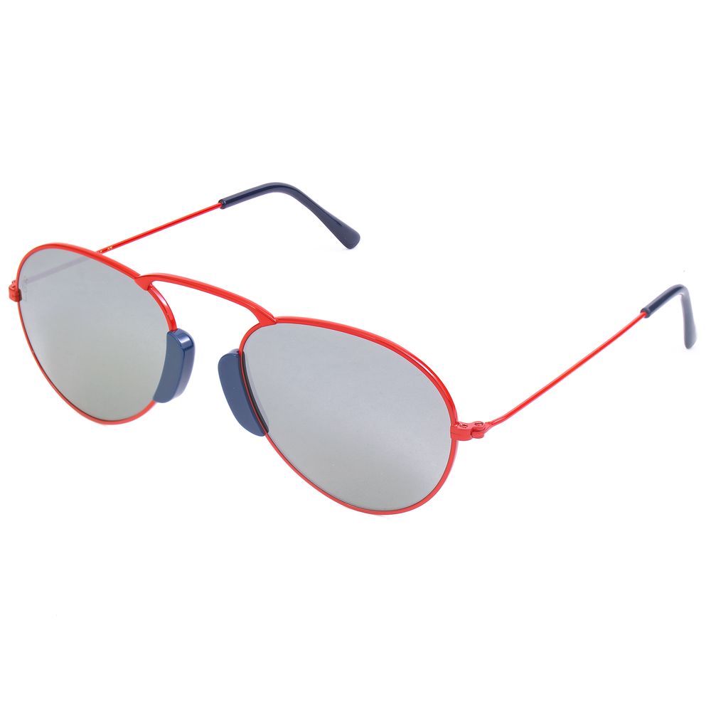 LGR Unisex Agadir Red Metal Sunglasses – Chic Statement Eyewear