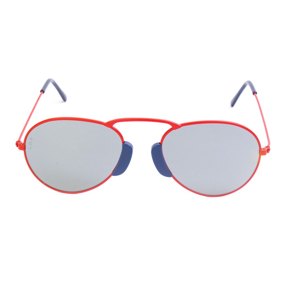 LGR Unisex Agadir Red Metal Sunglasses – Chic Statement Eyewear