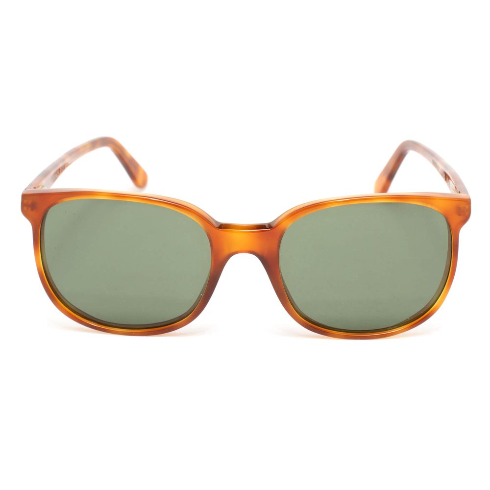 LGR Bicolor Acetate Sunglasses – Havana Frame with Green Lenses, 50mm