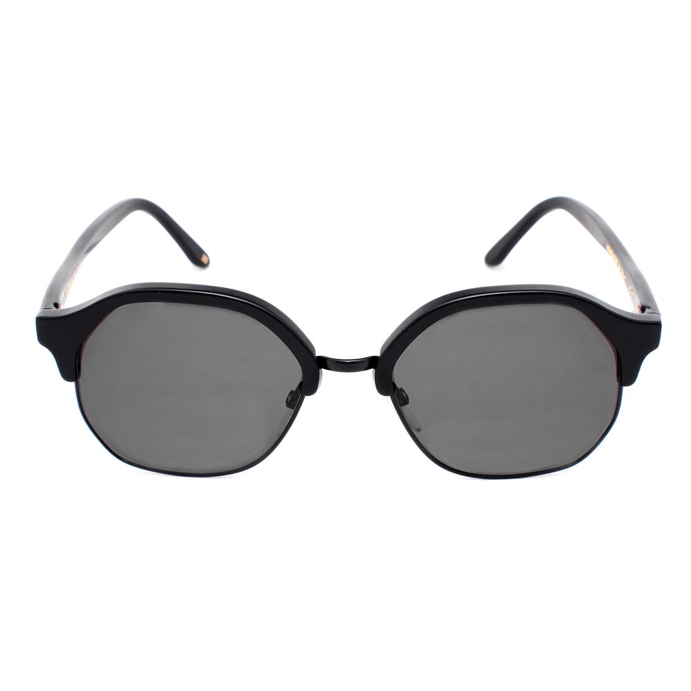 LGR Black Acetate Sunglasses – Handmade in Italy with Grey Lenses