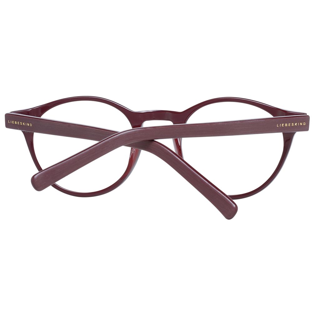 Liebeskind Red Plastic Frames - Square Full-Rim Optical Eyewear