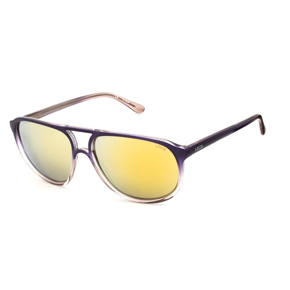 Lozza Unisex Sunglasses - Purple Injected Frame, 58mm
