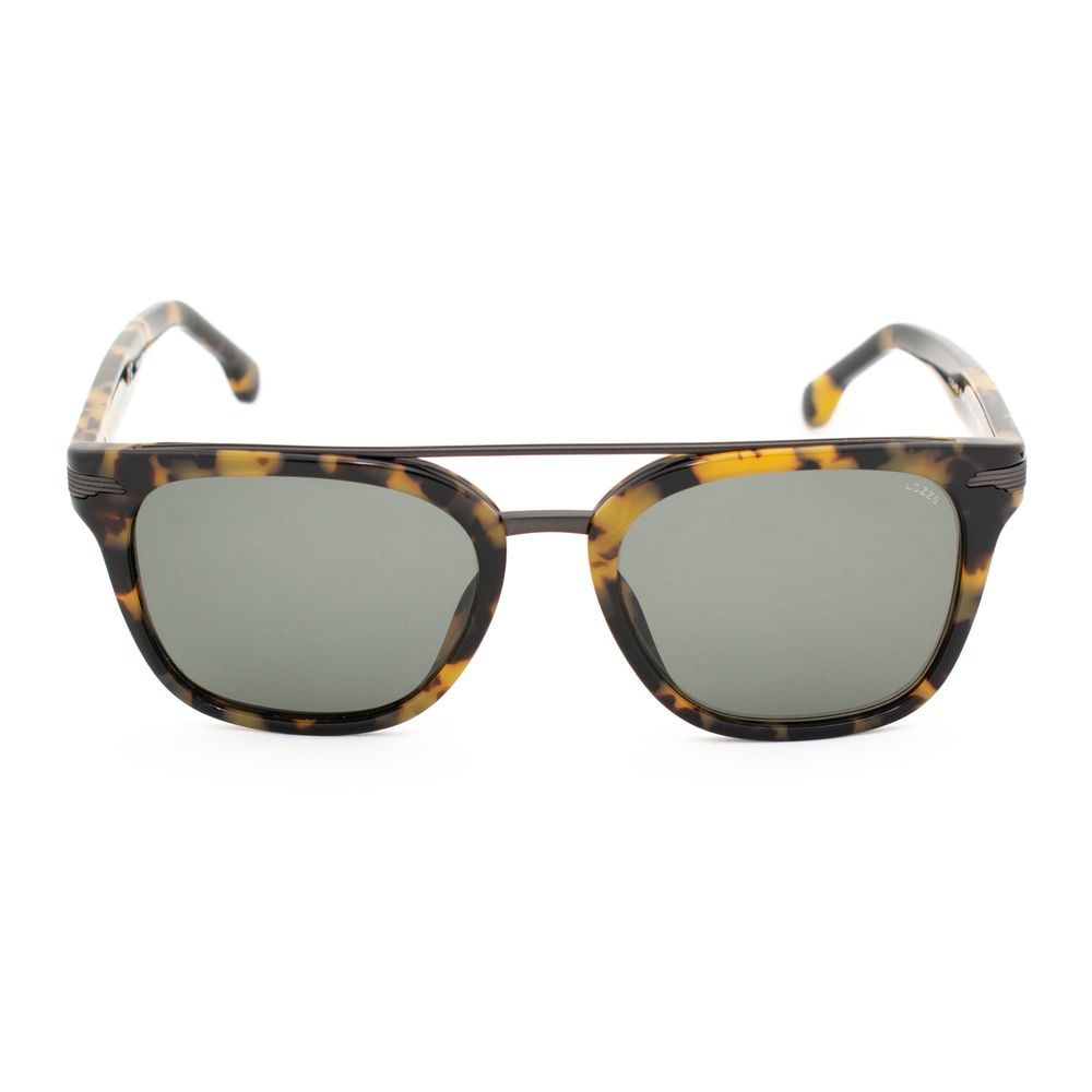 Lozza Bicolor Acetate Sunglasses – Tortoise Frame with Green Lenses, 53mm