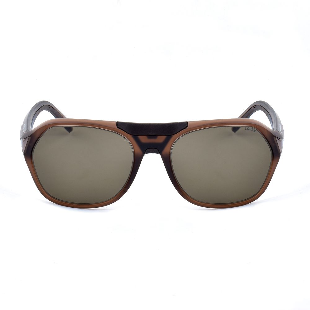 Lozza Brown Injected Sunglasses – Stylish Unisex Frame, 57mm