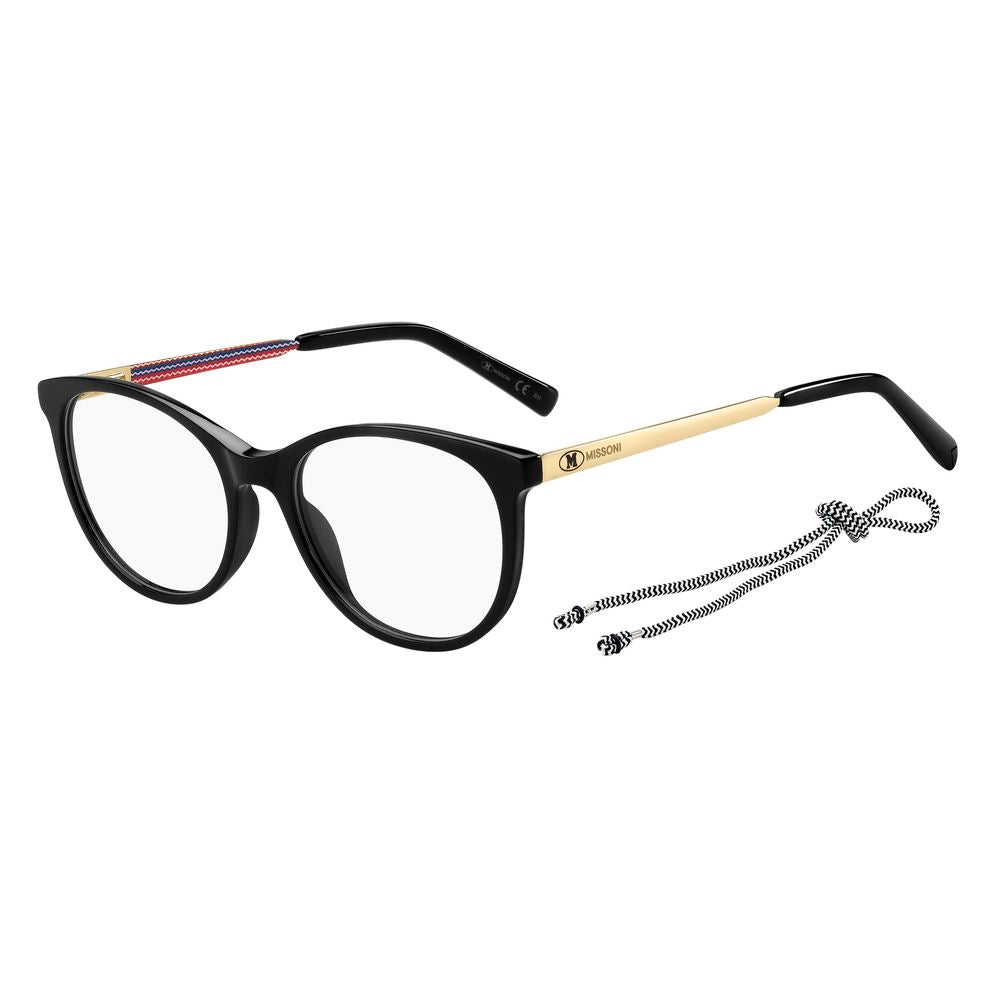M Missoni Black Acetate Demo-Lens Optical Frames