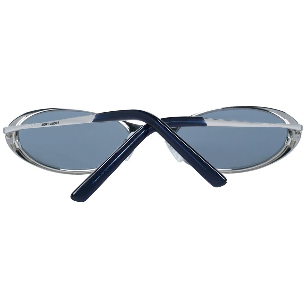 More & More Women’s Silver Metal Oval Sunglasses - 52mm