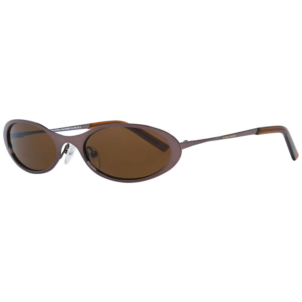 More & More Brown Metal Frame Sunglasses for Women – Oval Style, 52mm