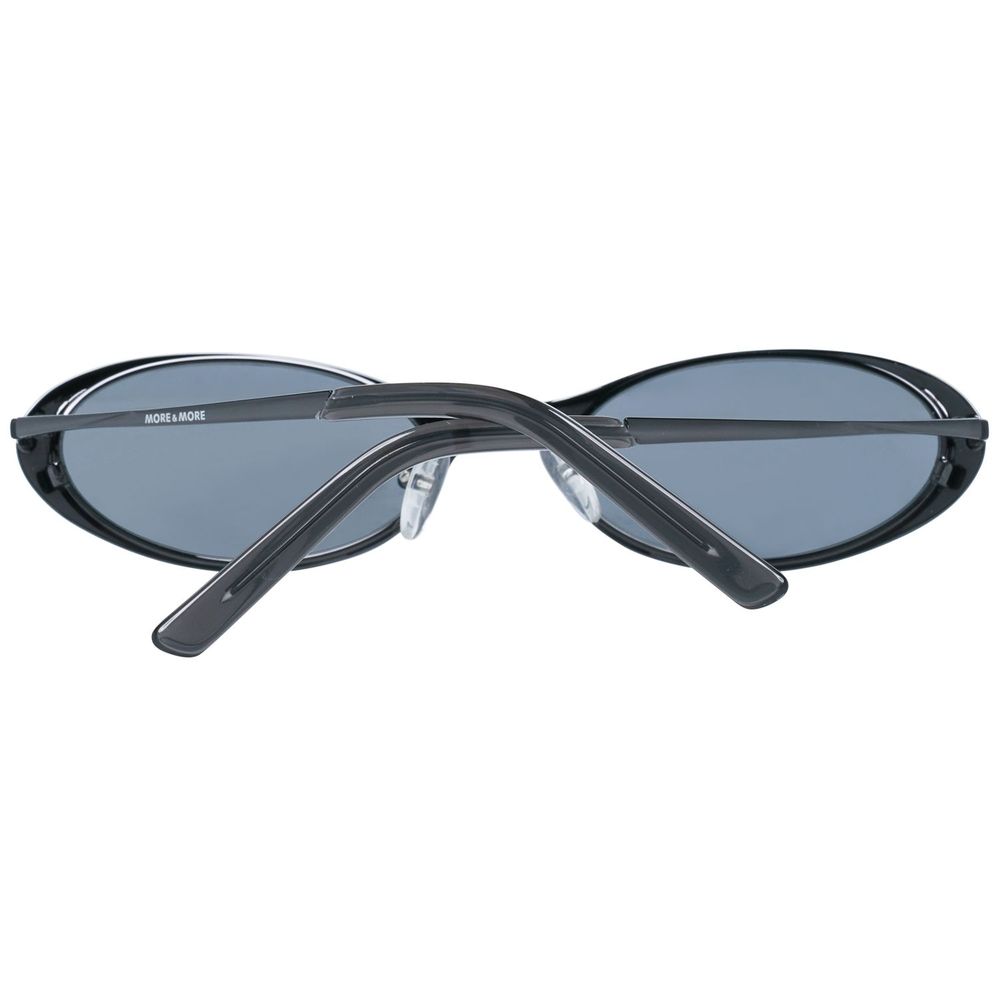 More & More Women's Sunglasses – Black Oval Frame, 52mm