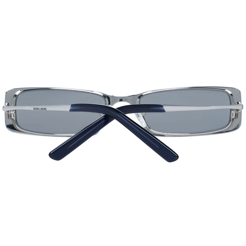 More & More Women's Silver Metal Sunglasses – Rectangular Design, 52mm