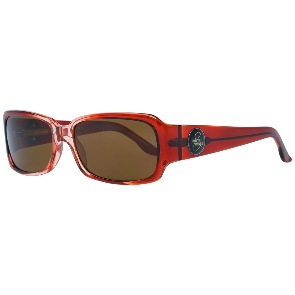 More & More Women's Brown Rectangular Sunglasses – Stylish Plastic Frame
