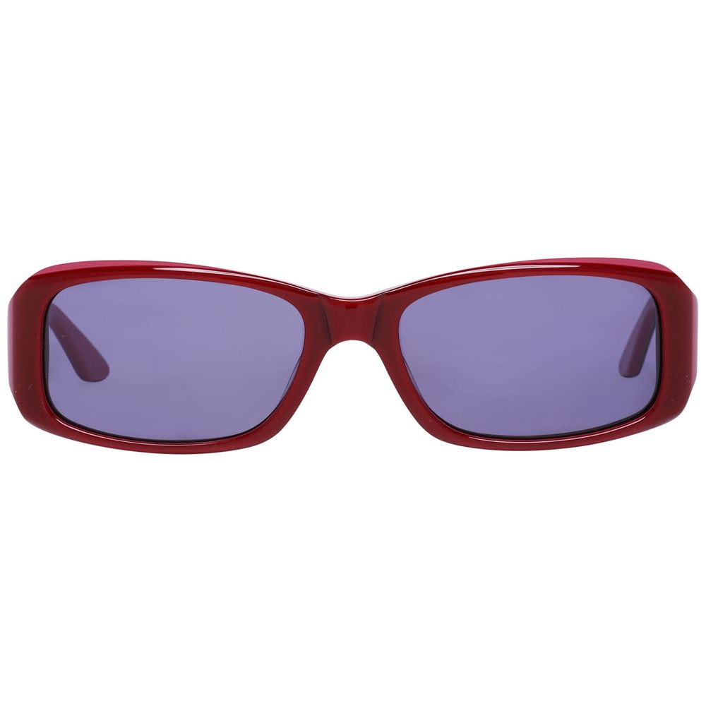 More & More Women’s Red Oval Sunglasses – Stylish 52mm Plastic Frame
