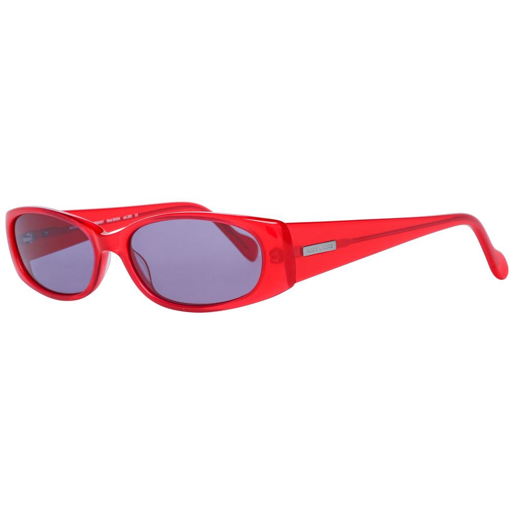 More & More Women’s Red Oval Sunglasses – 53mm Lens Width