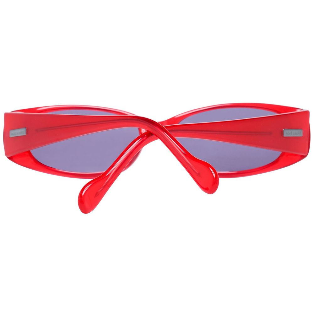 More & More Women’s Red Oval Sunglasses – 53mm Lens Width