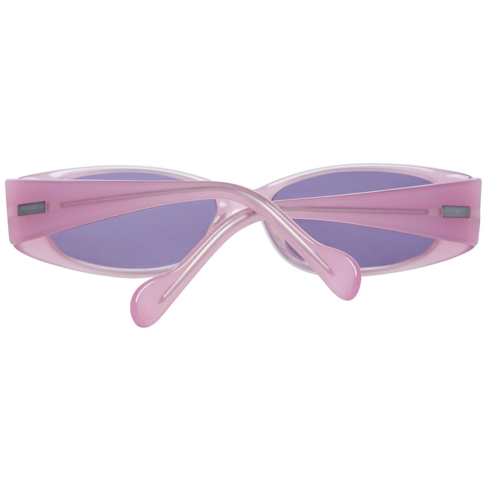 More & More Women's Purple Oval Sunglasses – 53mm with UV Protection