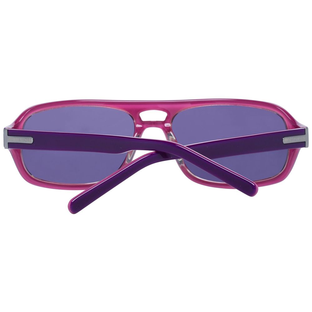 More & More Women’s Sunglasses – Purple Oval Plastic Frame, 59mm