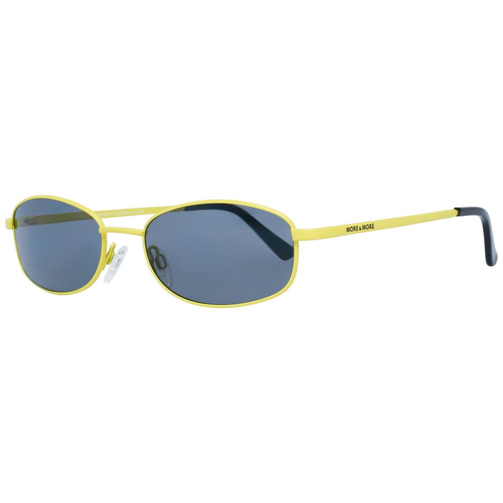 More & More Women’s Sunglasses – Yellow Oval Metal Frame, 54mm