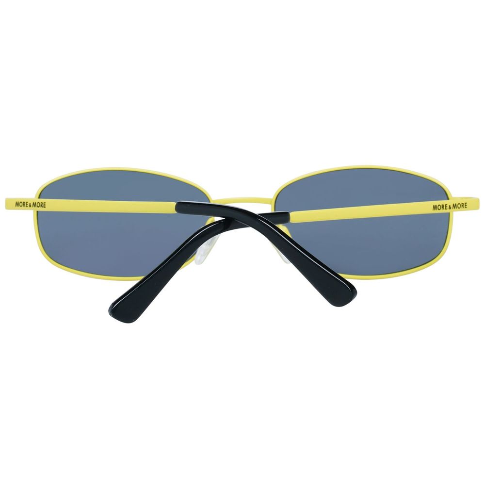 More & More Women’s Sunglasses – Yellow Oval Metal Frame, 54mm