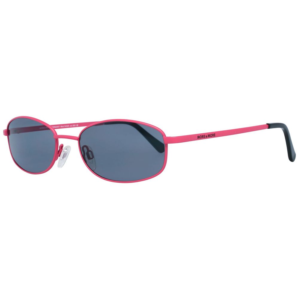 More & More Women's Pink Metal Sunglasses – Oval Frame, 54mm