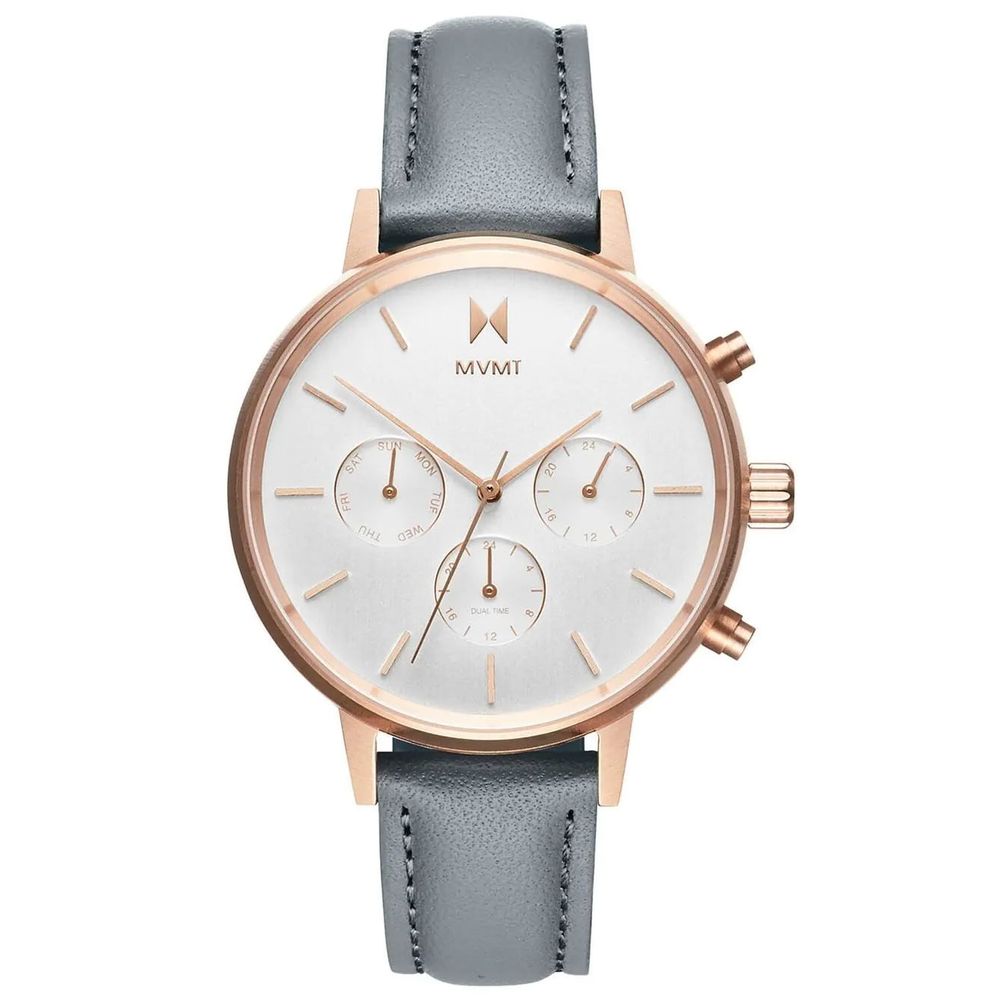 MVMT Gray Leather Watch for Women