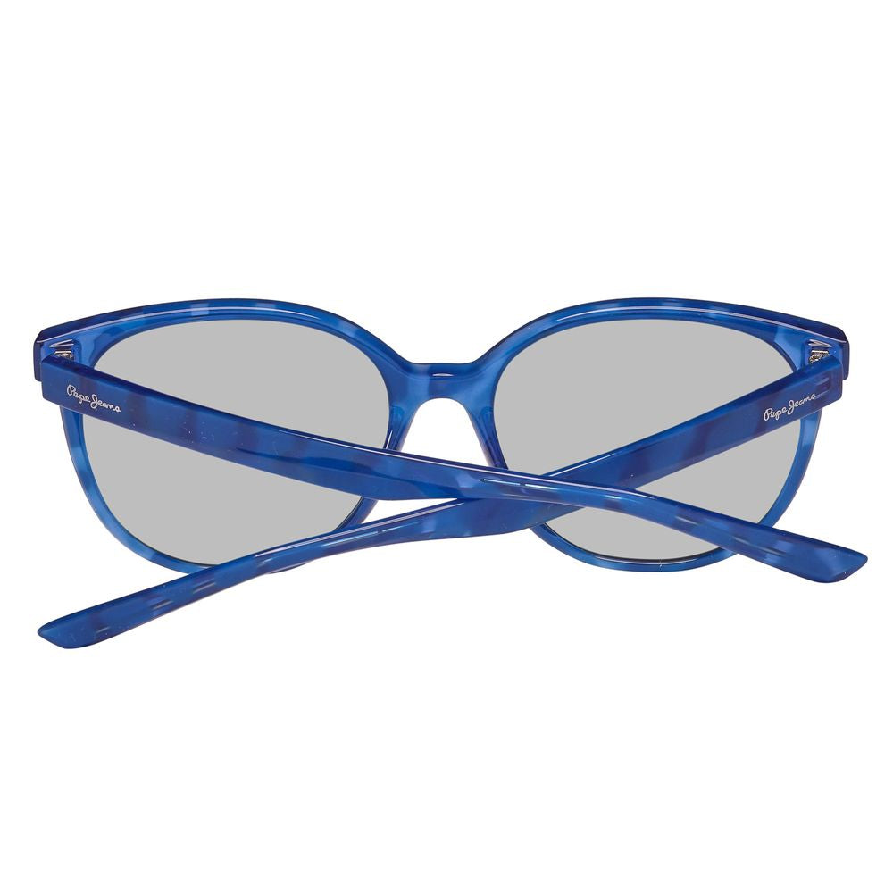 Pepe Jeans Women’s Sunglasses – Blue Full-Rim Frame with Grey Lenses, 55mm