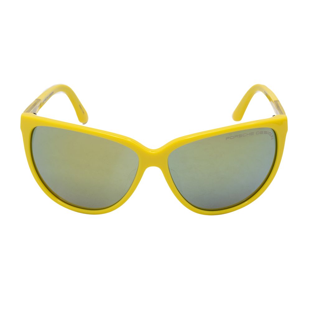 Porsche Women’s Sunglasses – Yellow Acetate Frames, 60mm