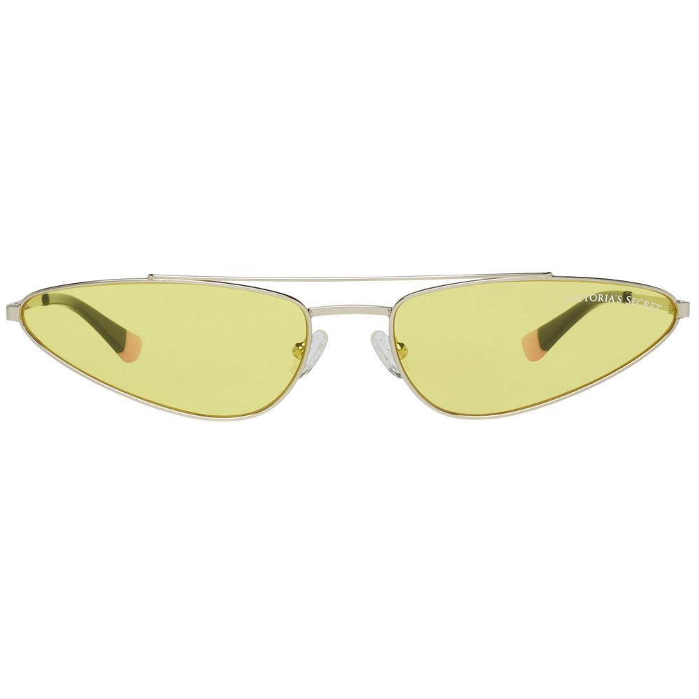 Victoria's Secret Women's Gold Metal Sunglasses – Elegant Oval Shape