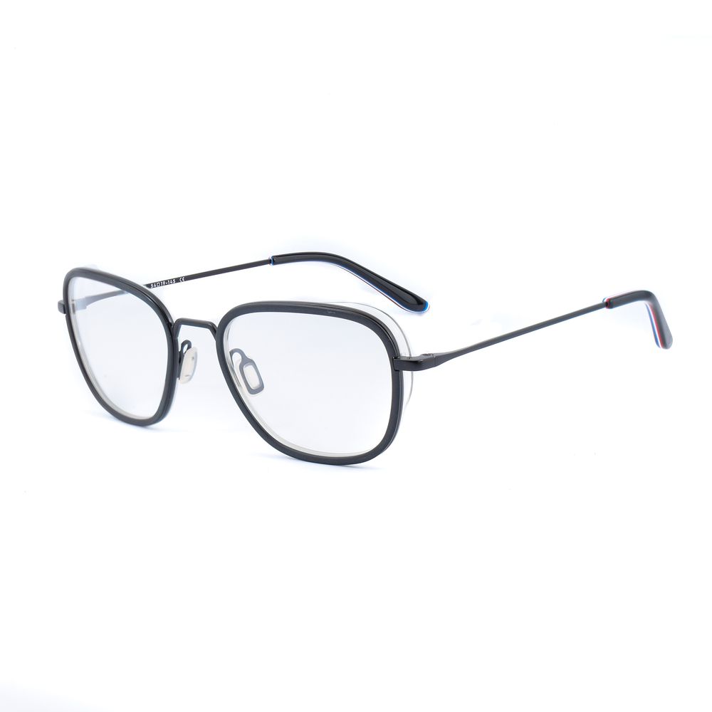 Vuarnet Black Stainless Steel Demo Lens Optical Frames