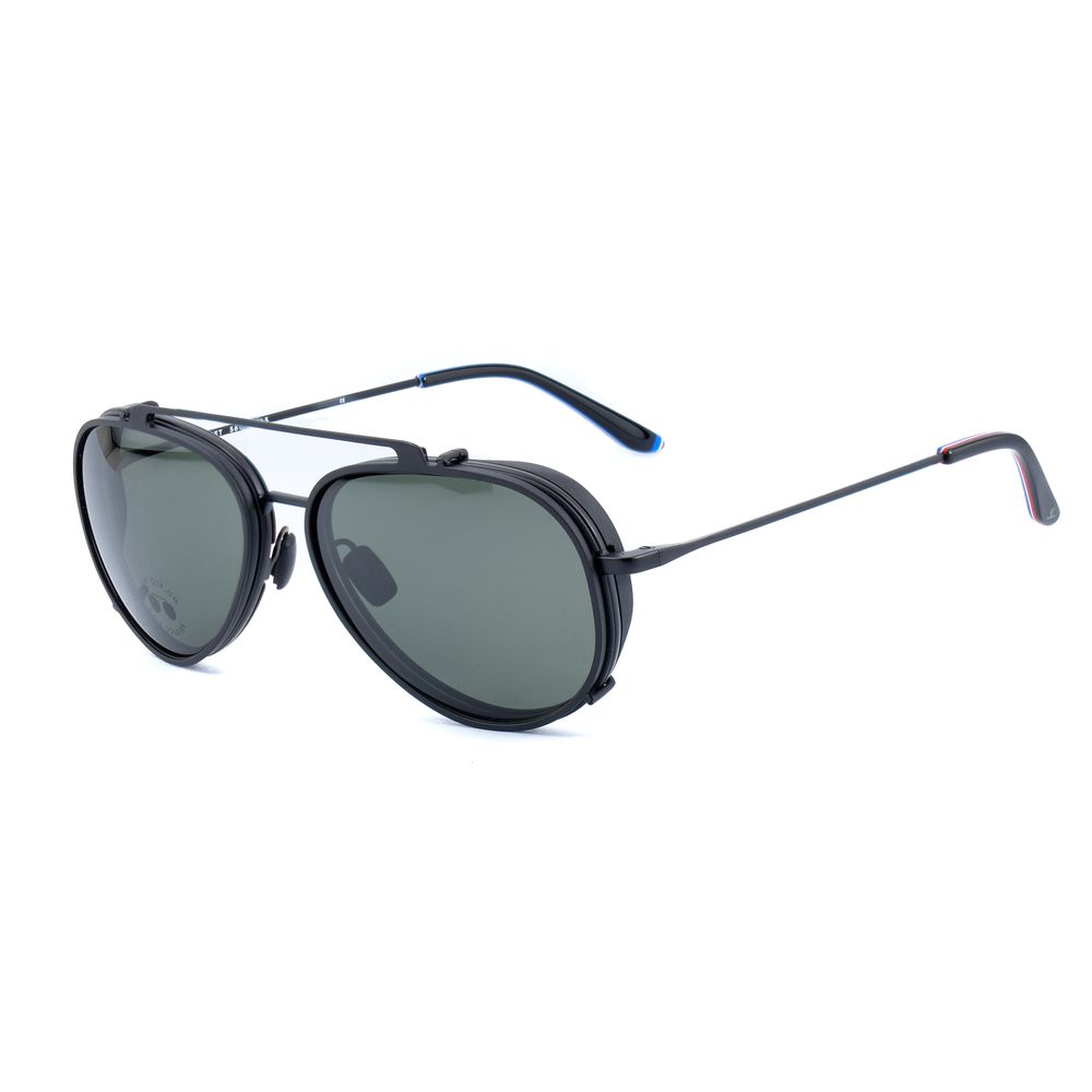 Vuarnet Black Stainless Steel 2 in 1 Glasses & Sunglasses
