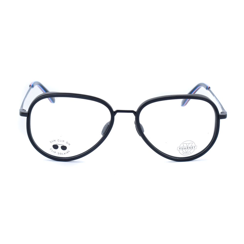 Vuarnet Black Stainless Steel 2 in 1 Glasses & Sunglasses