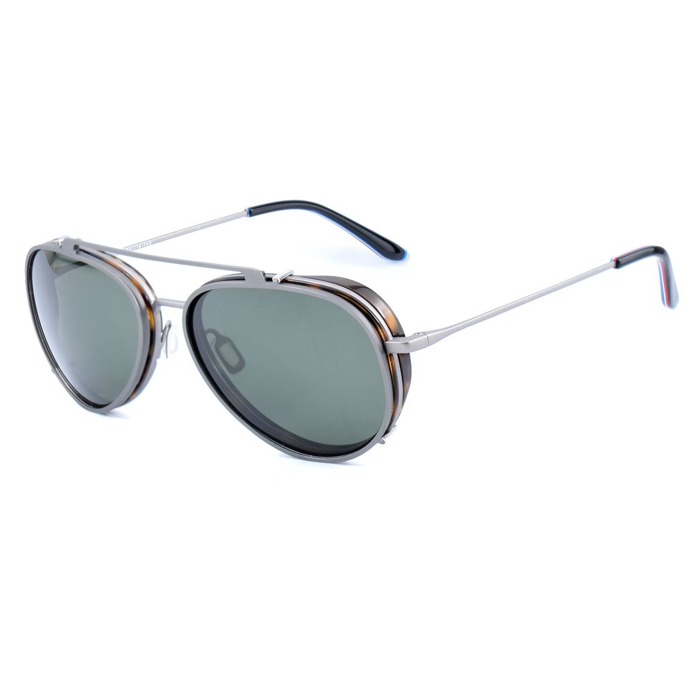 Vuarnet Gray Stainless Steel 2 in 1 Glasses & Sunglasses