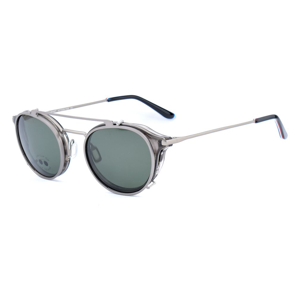 Vuarnet Gray Stainless Steel 2-in-1 Glasses & Sunglasses
