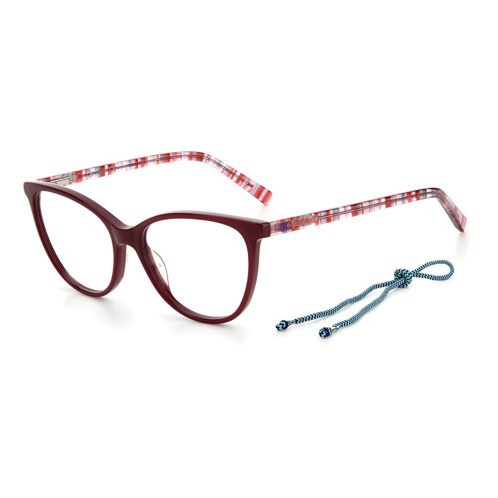 M Missoni Red Acetate Frames - Designer Optical Eyewear
