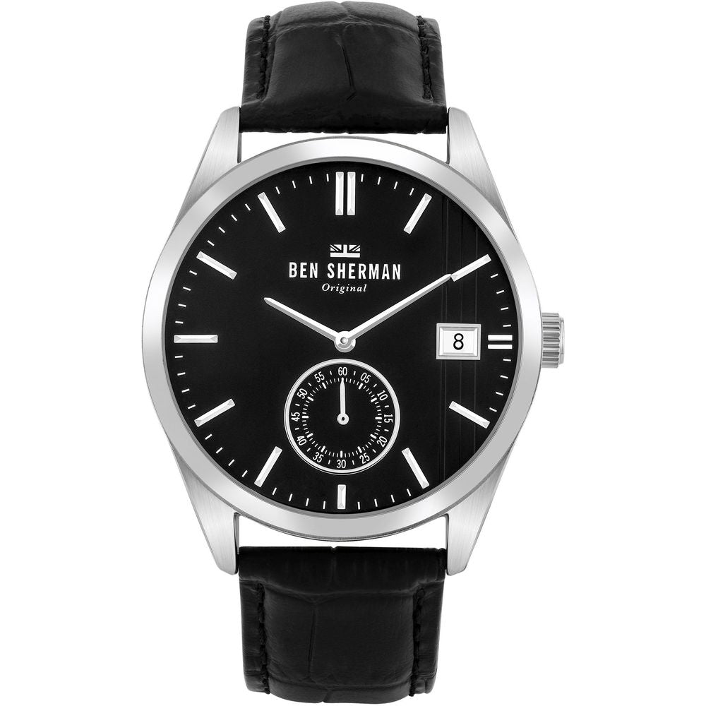 Ben Sherman Black Leather Watch for Men