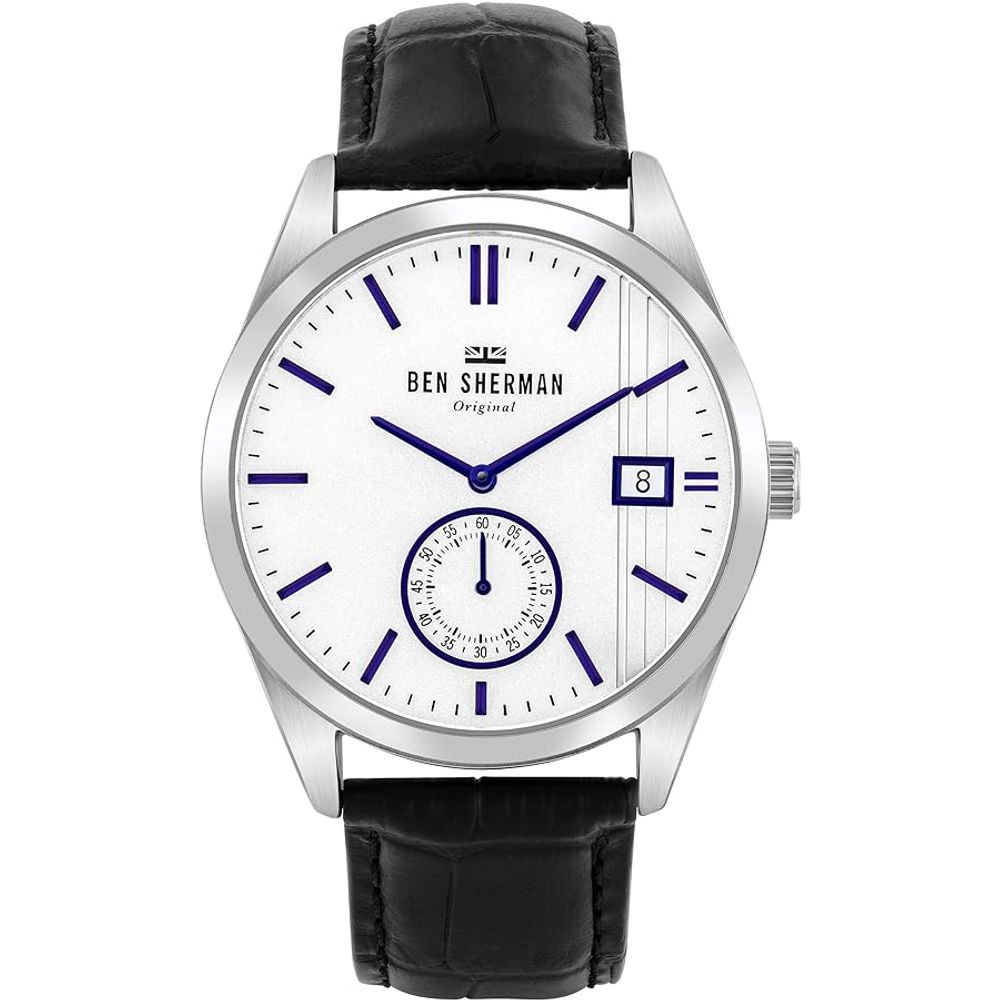 Ben Sherman Black Leather Watch for Men