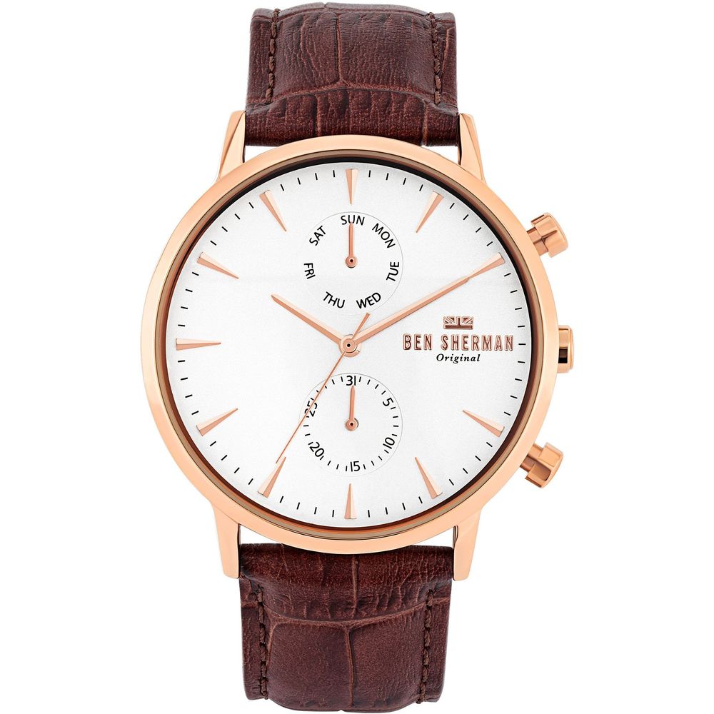 Ben Sherman Brown Leather Watch for Men