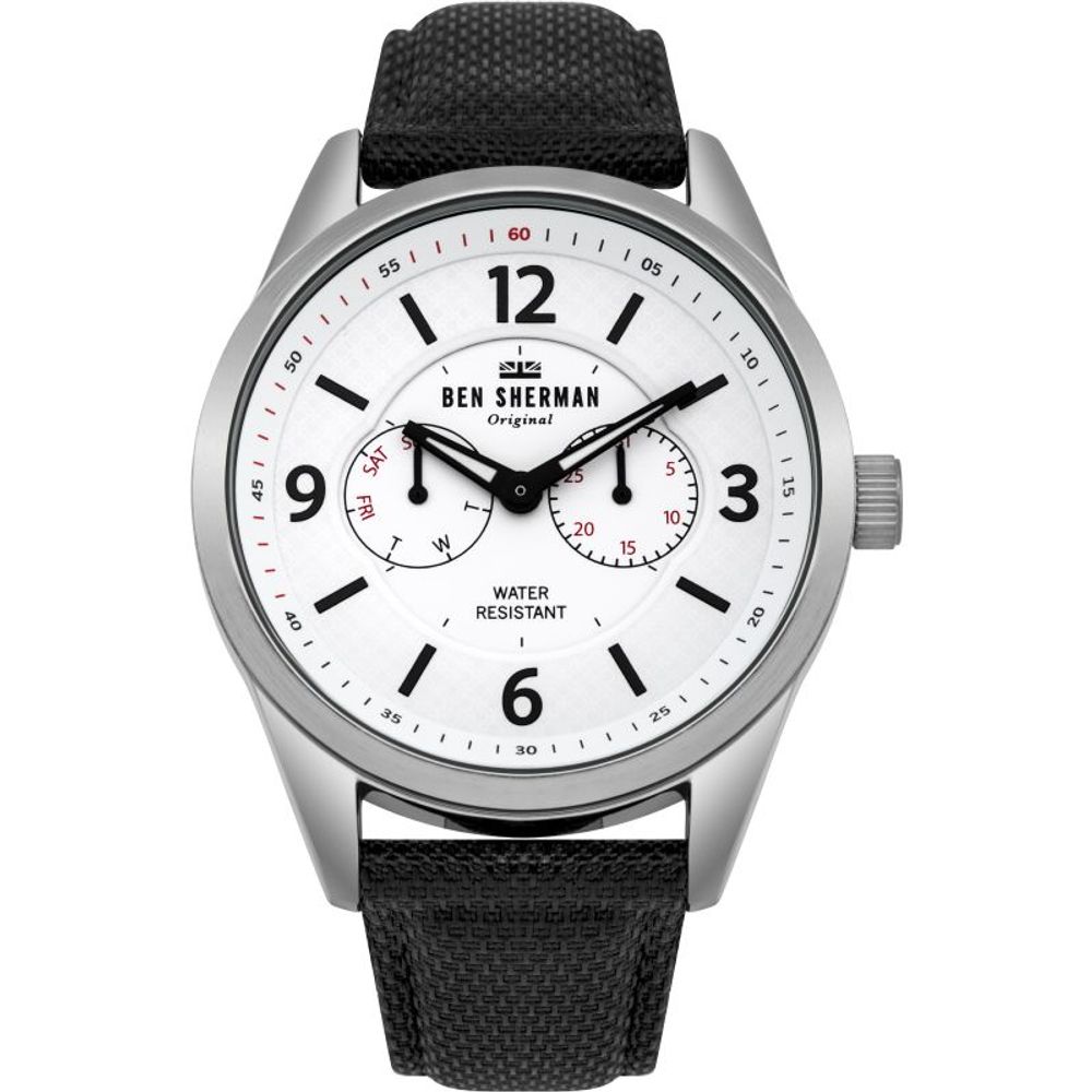 Ben Sherman Black Leather Watch for Men