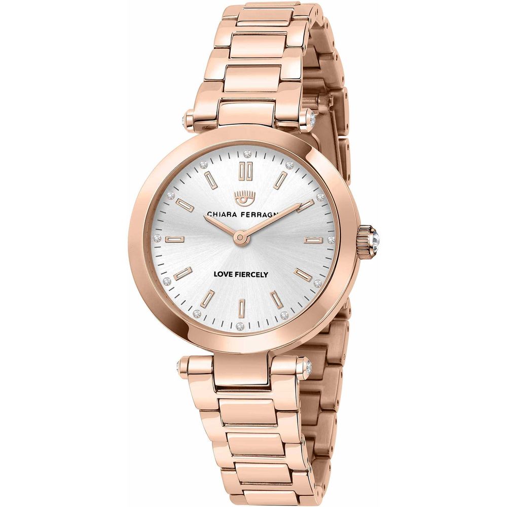 Chiara Ferragni Rose Gold Stainless Steel Watch