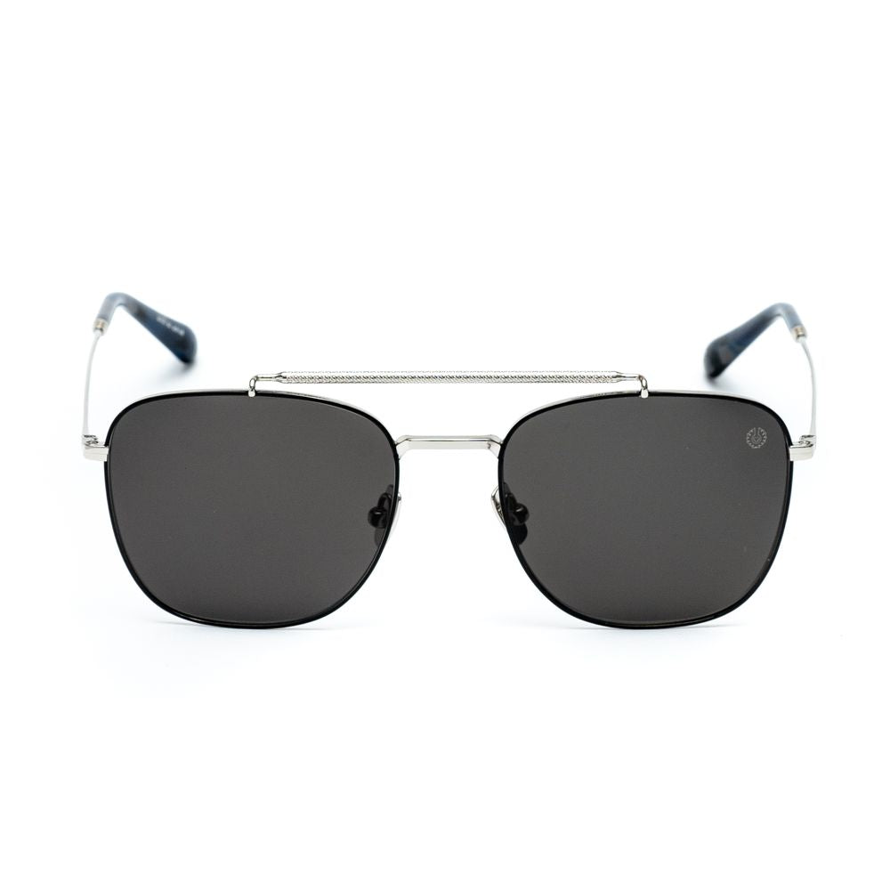 Belstaff Gray Titanium Sunglasses – Unisex Beckford Frame