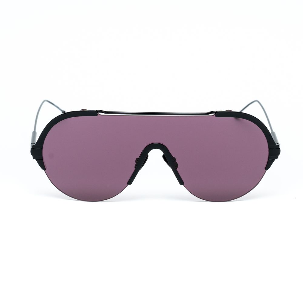 Belstaff Black Titanium Sunglasses – Unisex Frame with Purple Lenses, 135mm