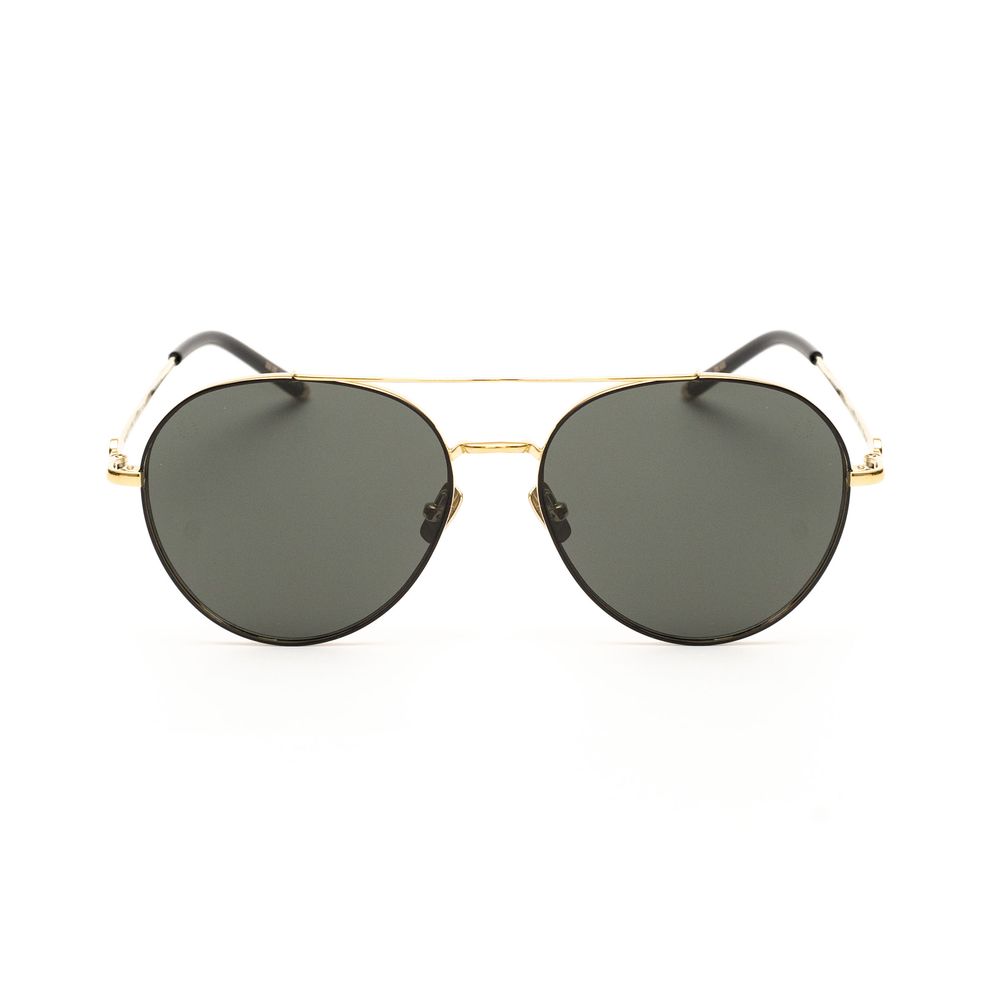 Belstaff Gold Titanium Sunglasses – Unisex Magnum Doradón with Grey Lenses, 58mm