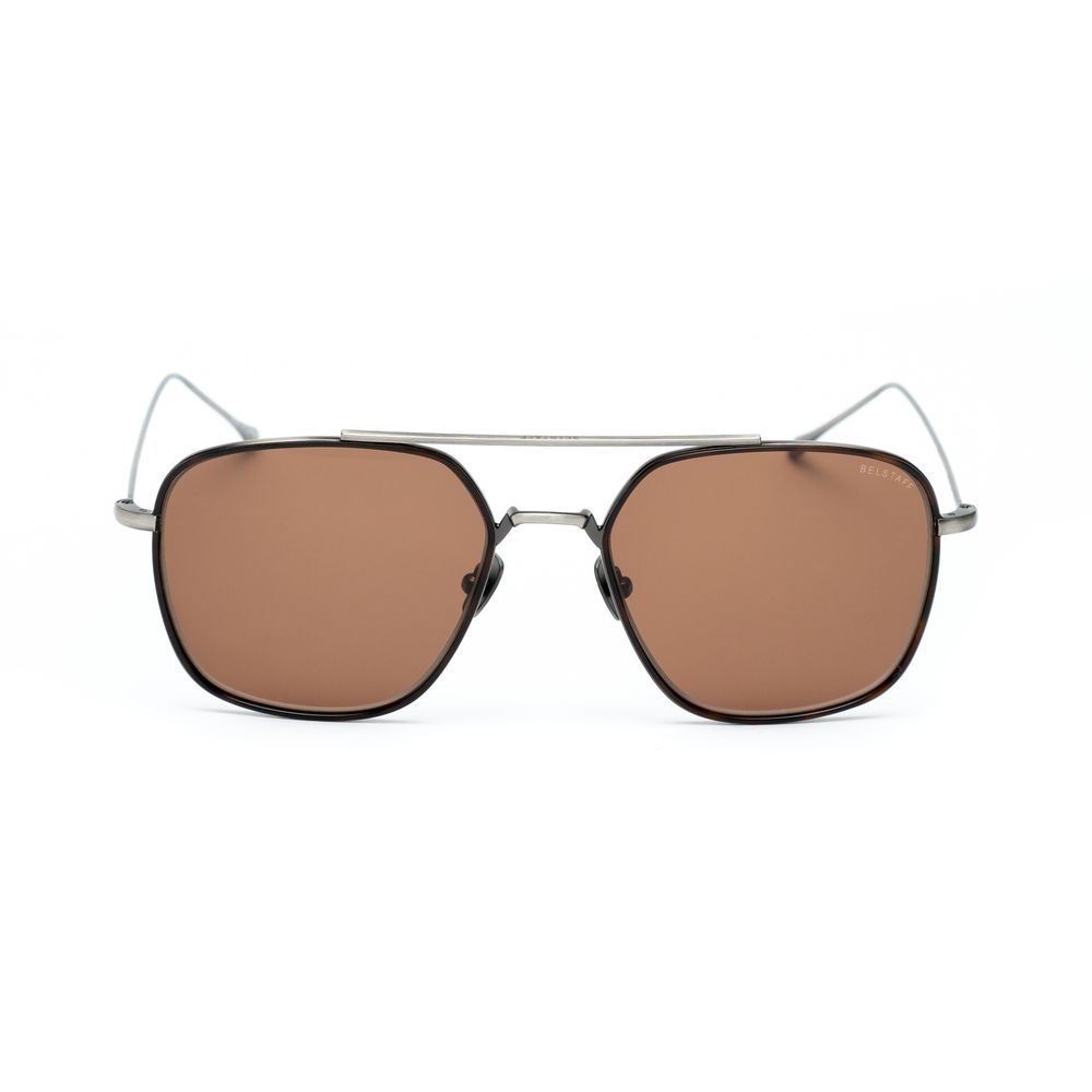 Belstaff Men's Brown Titanium Sunglasses – Premium Handmade Eyewear